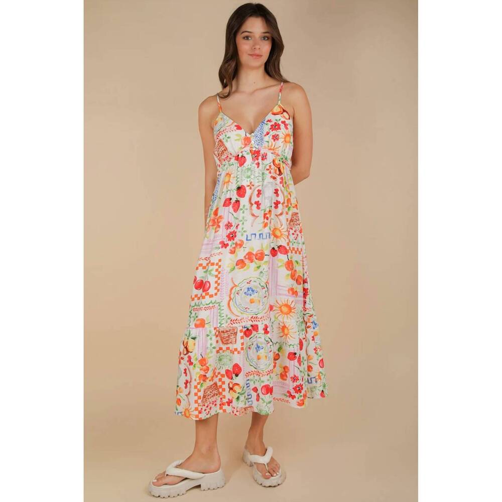 NEW VERY J market dress in white